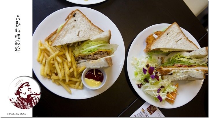 美式塔塔醬雞排三明治-桃園美食-品勤料理航線-鐵道餐廳