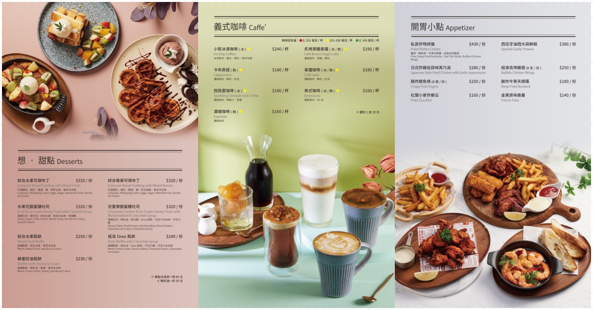 想林口訂位,想林口菜單,想林口線上訂位,想林口早午餐菜單 @布雷克的出走旅行視界